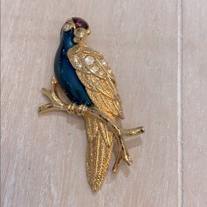 Vintage Avon Parrot Brooch